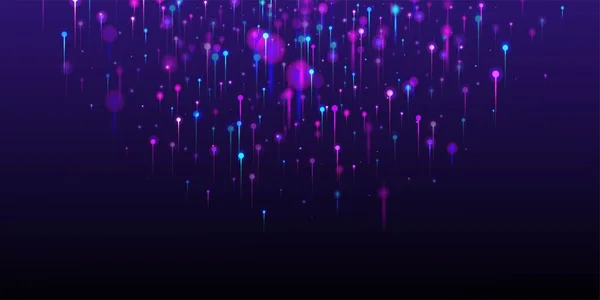 Blue Purple Pink Modern Background Network Technology Banner Яскраве Світло — стоковий вектор