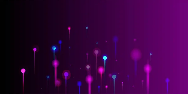 Azul Roxo Rosa Fundo Abstrato Inteligência Artificial Big Data Internet — Vetor de Stock