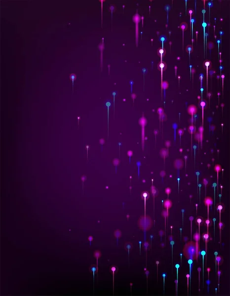 Фіолетово Рожеві Блакитні Абстрактні Шпалери Неонові Лампочки Елементи Штучний Інтелект — стоковий вектор
