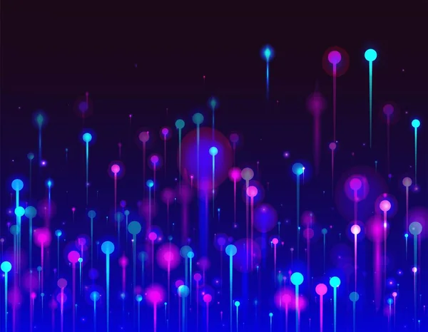 Purple Pink Blue Modern Background Artificial Intelligence Big Data Internet — Stock Vector