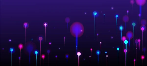 Roxo Azul Rosa Fundo Abstrato Big Data Inteligência Artificial Internet — Vetor de Stock