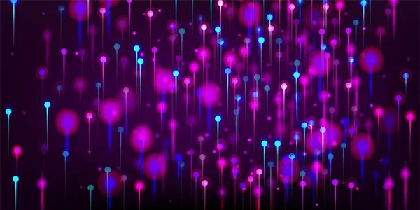 Fondo Pantalla Moderno Azul Rosa Púrpura Inteligencia Artificial Big Data — Archivo Imágenes Vectoriales