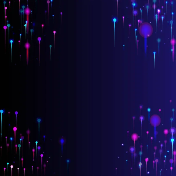 Fondo Pantalla Moderno Rosa Púrpura Azul Inteligencia Artificial Big Data — Vector de stock