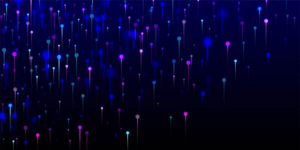 Рожевий Фіолетовий Синій Сучасний Фон Штучний Інтелект Великі Дані Інтернет — стоковий вектор