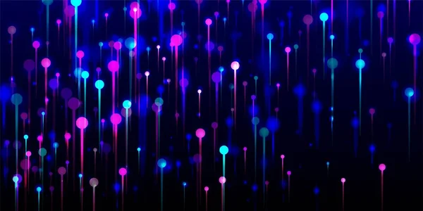 Фіолетово Рожеві Блакитні Абстрактні Шпалери Яскраві Світлові Промені Частинок Мережевий — стоковий вектор