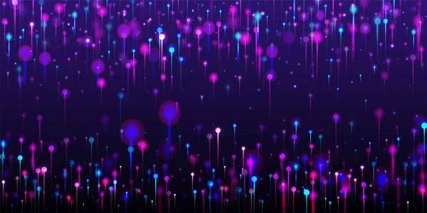 Fondo Moderno Rosa Púrpura Azul Brillantes Elementos Luz Brillante Banner — Vector de stock