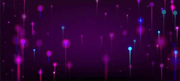 Фиолетовый Синий Розовый Абстрактный Фон Искусственный Интеллект Большие Данные Ethernet — стоковый вектор