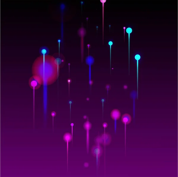 Синий Фиолетовый Розовый Абстрактные Обои Сетевой Технологический Флаг Футуристический Фон — стоковый вектор