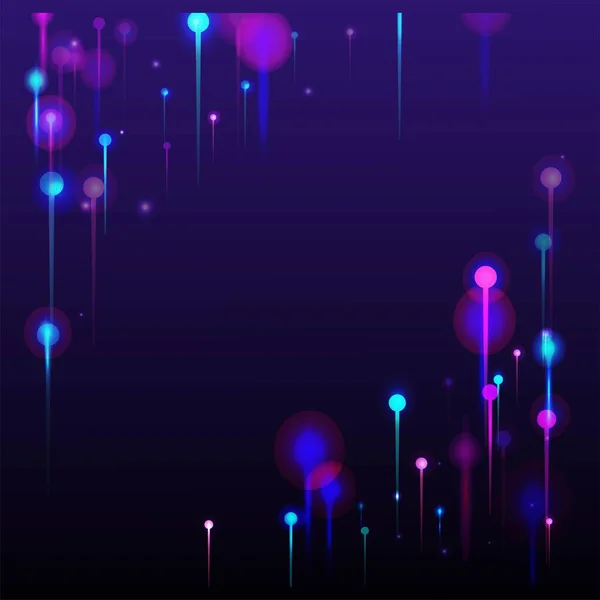 Blue Purple Pink Abstract Wallpaper Network Technology Banner Neon Light — стоковий вектор