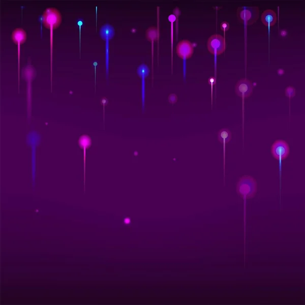 Purple Pink Blue Modern Background Bright Light Nodes Elements Network — Stock Vector