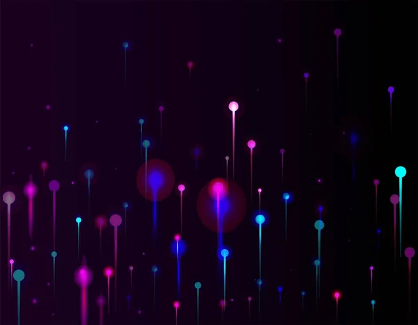 Розовый Синий Фиолетовый Абстрактные Обои Искусственный Интеллект Большие Данные Ethernet — стоковый вектор