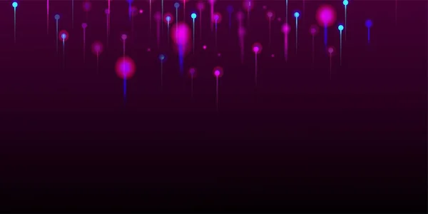 Bleu Violet Rose Moderne Fond Écran Rayons Lumineux Particules Intelligence — Image vectorielle