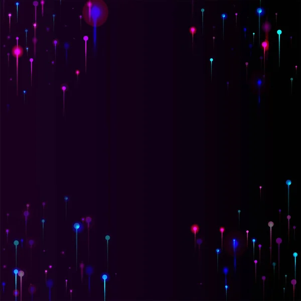 ピンクパープルブルーのモダンな背景 明るい光の粒子 ネットワーク科学バナー 人工知能ビッグデータインターネット技術壁紙 社会科学光ファイバーピン — ストックベクタ