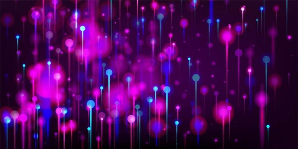 Blue Pink Purple Modern Background Світло Освітлює Частини Big Data — стоковий вектор