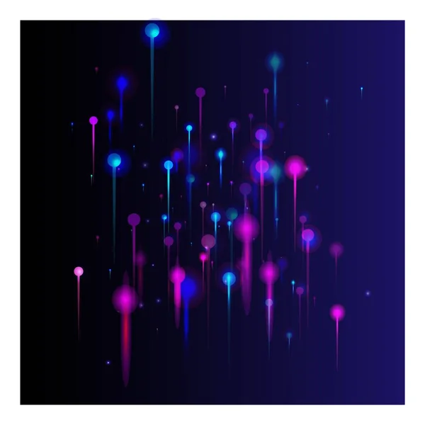 Rose Purple Blue Résumé Contexte Éléments Rayons Lumière Vifs Bannière — Image vectorielle