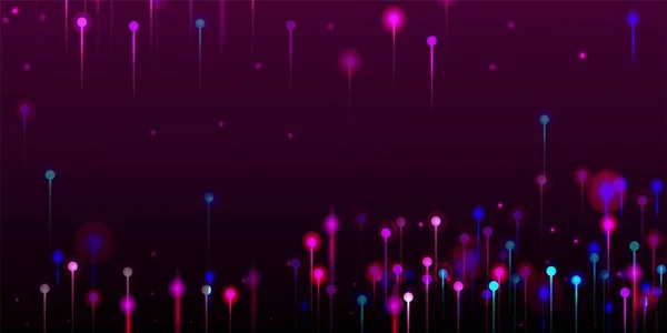 Розовый Фиолетовый Синий Современный Обои Искусственный Интеллект Большие Данные Ethernet — стоковый вектор