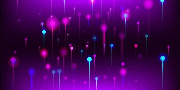 Рожевий Фіолетовий Синій Сучасний Фон Великі Дані Штучний Інтелект Інтернет — стоковий вектор