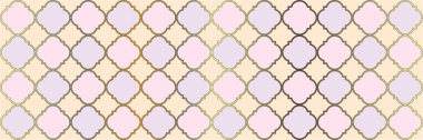 Parlak Gradyan Deseni. Zarif, pürüzsüz Arapça kağıt. Modern Geo Trellis. Dörtlü folyo Doğu Etnik Tesselasyonu. VIP Arabesk dokusu. Geometrik Trellis fayansı. Cool Persian Deseni.