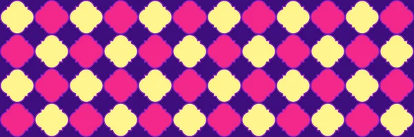Modèle Gradient Étincelle Cool Persian Pattern Trendy Geo Clover Quatrefoil — Image vectorielle