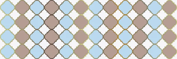 Gradiente Sparkle Pattern Elegante Poster Arabo Senza Cuciture Mattonelle Geometriche — Vettoriale Stock