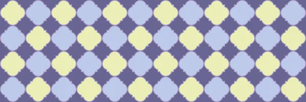 Motif Scintillant Brillant Carrelage Géométrique Treillis Mosaïque Ottomane Argent Quatrefoil — Image vectorielle