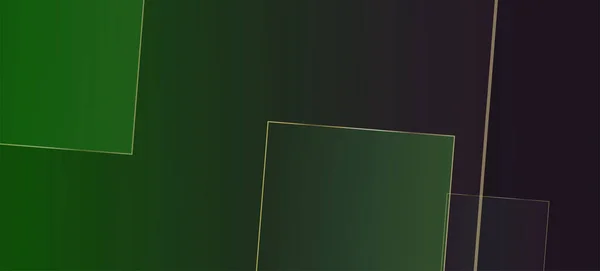 Зеленый Бизнес Золотыми Квадратами Рождественская Искра Королевский Треугольный Знамя Зеленый — стоковый вектор