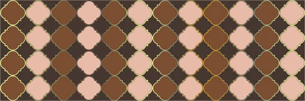 Modèle Étincelle Gradient Carrelage Géométrique Treillis Texture Arabe Cool Quatrefoil — Image vectorielle