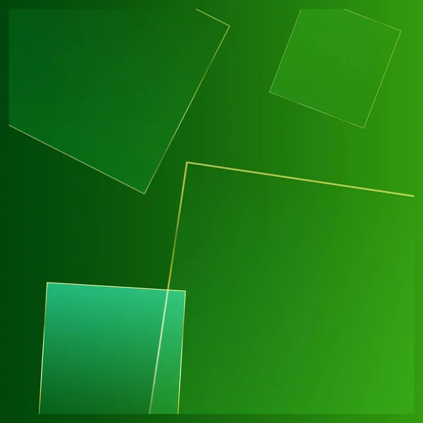 Green Business Banner Mit Goldlinien Premium Silver Geo Invite Smaragdfarbene — Stockvektor