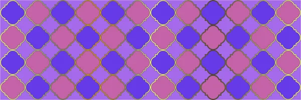 Gradient Sparkling Pattern Східна Мозаїка Noble Arabesque Pattern Чотириличність Східна — стоковий вектор
