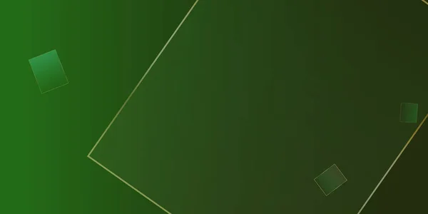 Зеленый Бизнес Плакат Золотыми Квадратами Рояль Гео Папер Серебро Падает — стоковый вектор