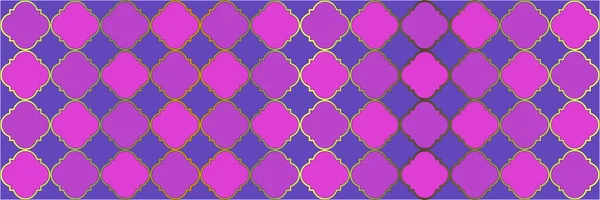 スパークリングパターン エレガントなシームレスアラビア紙 モロッコのクールなパターン カトレフォイル オリエンタル エスニック テッセレーション トレンディ クローバー 幾何学的トレリスタイル — ストックベクタ