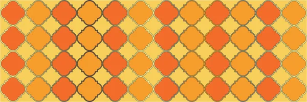 Motif Brillant Étincelant Geo Ramadan Moderne Bannière Marocaine Sans Couture — Image vectorielle
