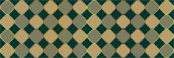 Błyszczący Wzór Iskry Elegancki Arabski Sztandar Fajna Orientalna Mozaika Quatrefoil — Wektor stockowy