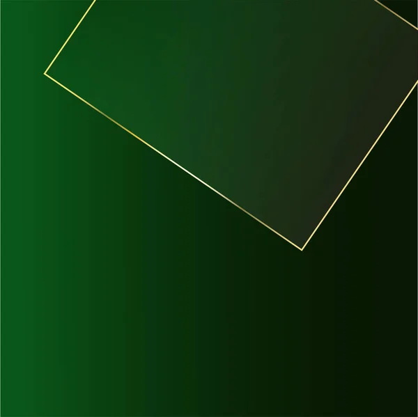 Green Business Banner Gold Lines Βελούδινο Πέφτει Τριγωνική Αφίσα Abstract — Διανυσματικό Αρχείο