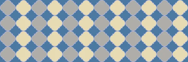 Motif Brillant Étincelant Carrelage Géométrique Treillis Modèle Ottoman Argent Quatrefoil — Image vectorielle