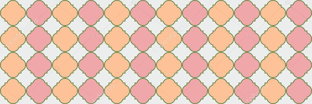 Gradient Sparkling Pattern. Traditional Seamless Persian Design. Simple Geo Clover. Quatrefoil Arabian Ethnic Tesselation. Geometric Trellis Tile. Rich Ottoman Mosaic. Cool Eastern Pattern.