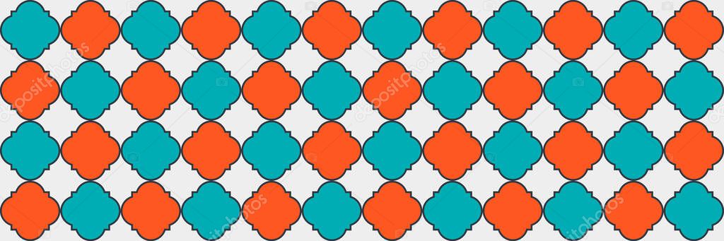 Gradient Shiny Pattern. Cool Eastern Texture. Geometric Trellis Tile. Quatrefoil Persian Ethnic Tesselation. VIP Arabesque Mosaic. Traditional Seamless Moroccan Banner. Modern Geo Curved.