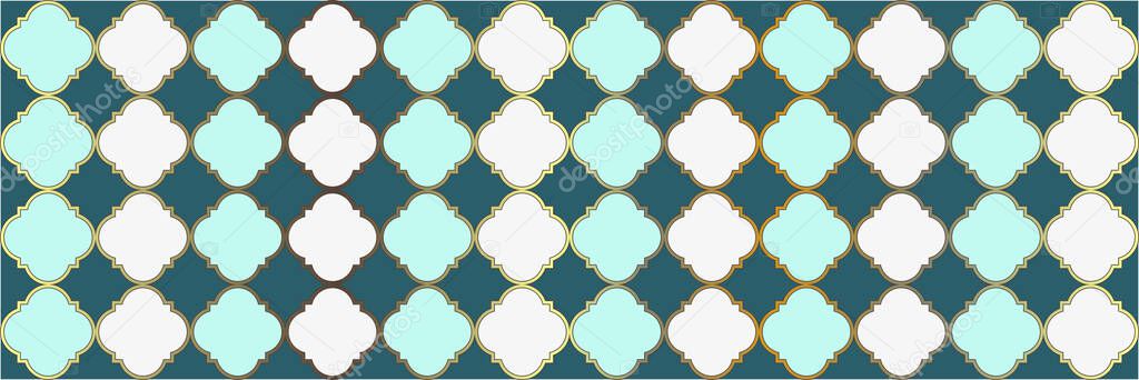 Sparkling Sparkle Pattern. Modern Geo Clover. Cool Eastern Texture. Quatrefoil Arabian Ethnic Tesselation. Royal Ottoman Mosaic. Traditional Seamless Oriental Frame. Geometric Trellis Tile.