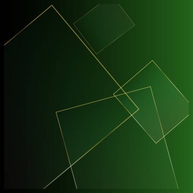 Altın Kareli Yeşil İş Tasarımı. Zümrüt Kristal Duvar kağıdı. Zengin VIP Gümüş Geo Sınırı. Green Geo Business Squares Banner. Kadife Düşen Üçgen Çerçeve. Yeni Yıl Parlak Arkaplanı.