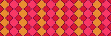 Gradient Shiny Pattern. Geometric Trellis Tile. Traditional Seamless Oriental Frame. Quatrefoil Eastern Ethnic Tesselation. Simple Geo Trellis. Cool Arabic Pattern. Rich Ottoman Texture. clipart