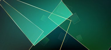 Altın kareli yeşil kartvizit. Velvet Falling Low Poly Banner. 3D Soyut Çokgen Kareler Sınırı. Gümüş Kraliyet Geo Posteri. Zümrüt Kristal Duvar kağıdı. Yeni yıl mezuniyet arkaplanı.