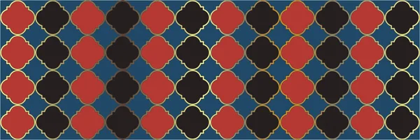 Σπινθηροβόλο Μοτίβο Γεωμετρική Πλακάκια Trellis Vip Αραβικό Μωσαϊκό Τετράφυλλο Περσικό — Διανυσματικό Αρχείο