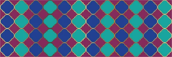 Λαμπερό Μοτίβο Λάμψης Γεωμετρική Πλακάκια Trellis Γιο Τρέλλις Quatrefoil Αραβική — Διανυσματικό Αρχείο