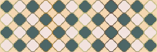 Sparkle Gradient Pattern Moderne Geo Hijri Cooles Orientalisches Mosaik Vierblättrige — Stockvektor