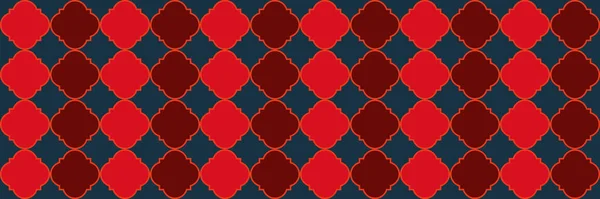 Glanzend Patroon Eenvoudige Geo Trellis Nobel Ottomaans Patroon Quatrefoil Marokkaanse — Stockvector