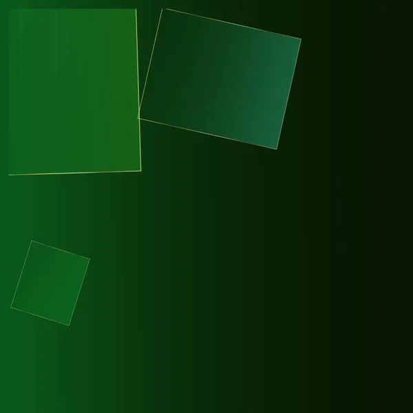 Зеленая Бизнес Бумага Золотыми Линиями Зеленый Геобизнес Новогодние Спарринги Богатый — стоковый вектор