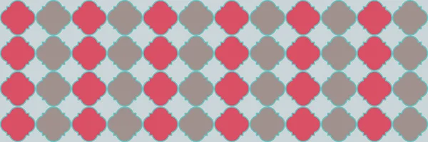 Jiskřivý Lesklý Vzor Jednoduchý Geo Clover Cool Arabská Textura Quatrefoil — Stockový vektor