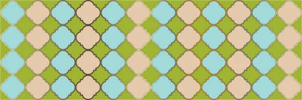 Funkeln Glänzende Muster Cooles Persisches Mosaik Geometrische Spalierfliese Vierflügel Marokkanische — Stockvektor