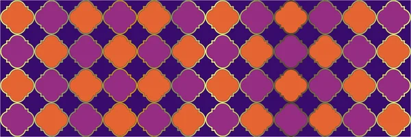 Jiskřivý Vzorec Přechodu Královská Arabská Mozaika Elegantní Bezešvý Arabský Kryt — Stockový vektor
