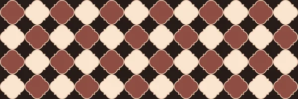 Padrão Gradiente Brilhante Trendy Geo Curved Textura Árabe Prateada Quatrefoil — Vetor de Stock